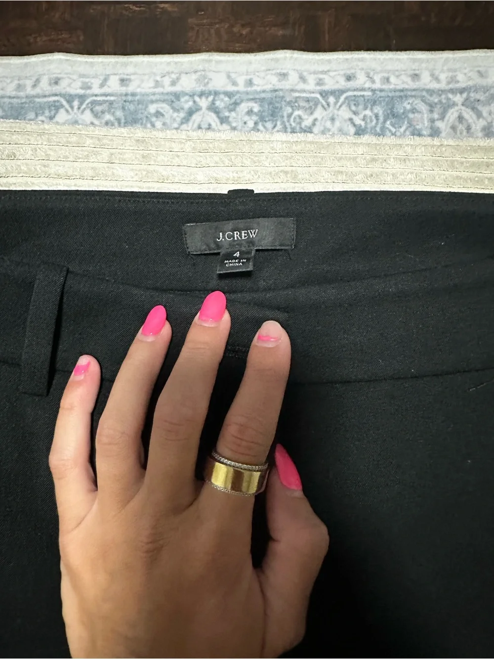 J. Crew Black High-Waist Dress Pants